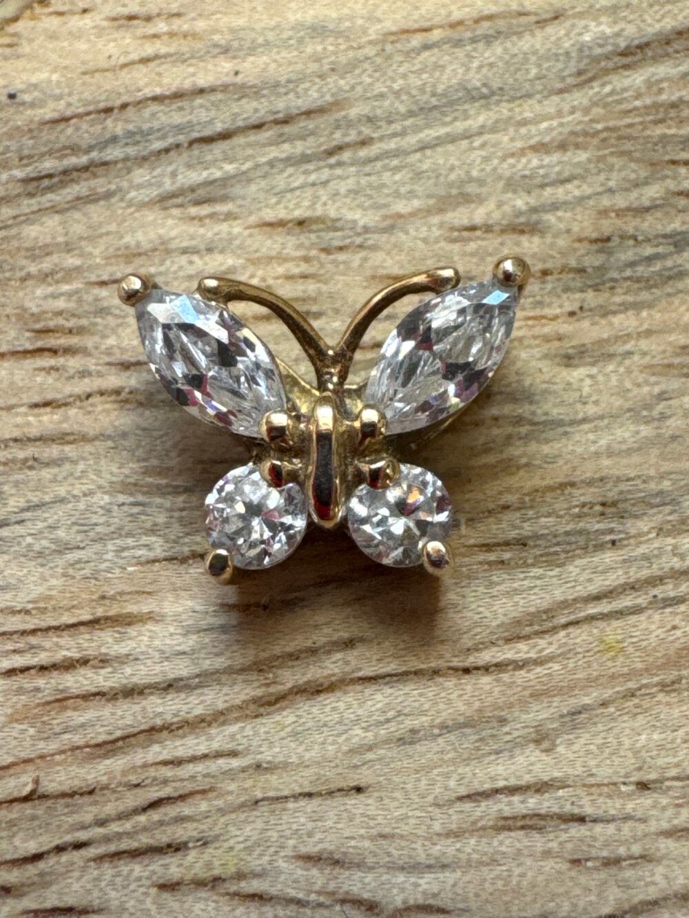 Butterfly Pendant 925 Silver Cubic Zarconia